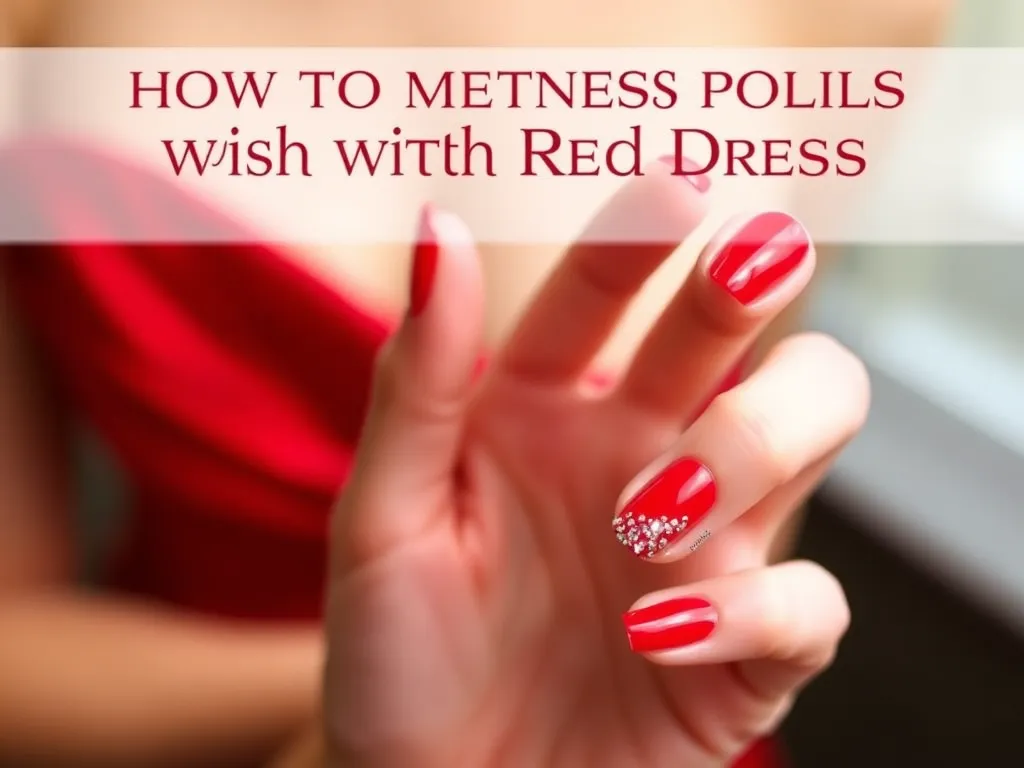 Jakie paznokcie pasują do czerwonej sukienki?