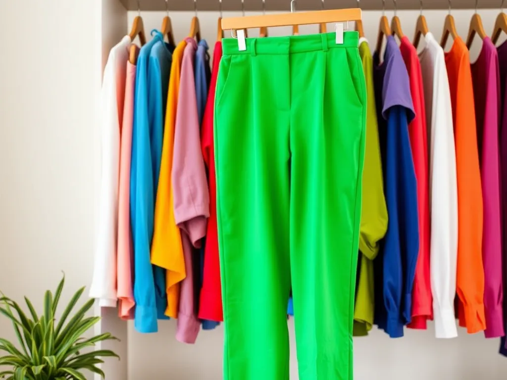 Jaki kolor bluzki do zielonych spodni?